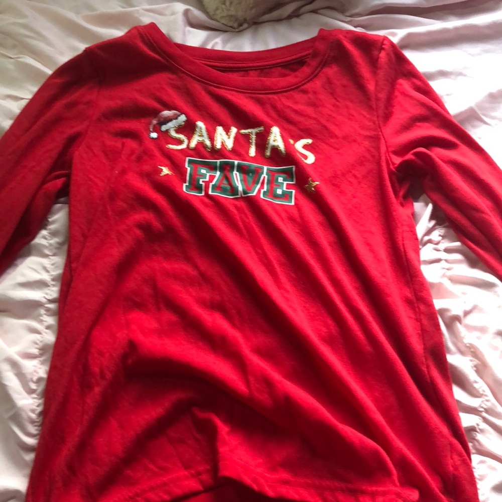 Pajama red top